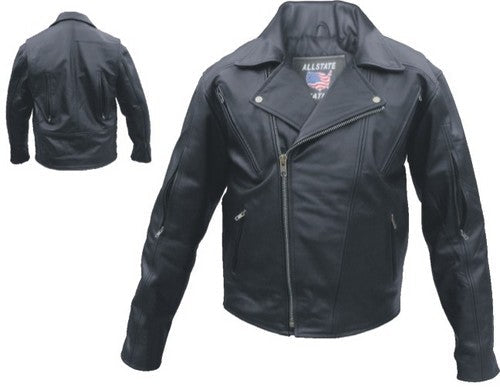 Authentic Men's Vented Black Buffalo Jacket