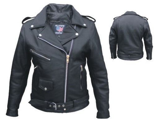 Ladies Premium Full Cut Naked Leather Jacket