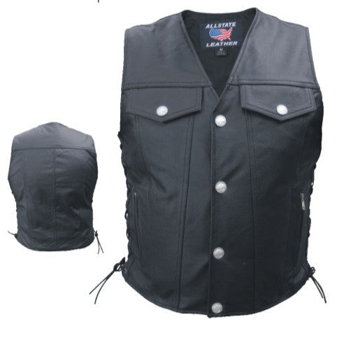 Denim Style Vest with Buffalo Snaps Gear