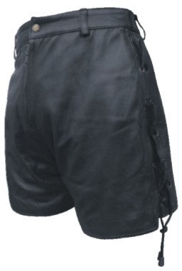 Lace-Up Lambskin Ladies Rider Shorts