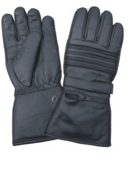 RainCover Padded Riding Gloves with Zipper Pocket & Velcro Pro Tab