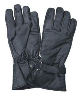 Lightly Lined Leather Riding Gloves with Velcro Strap Gear