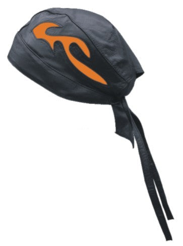 Authentic Skull cap with Orange Flame