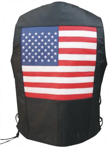 Classic Vest with Side Laces and USA Flag