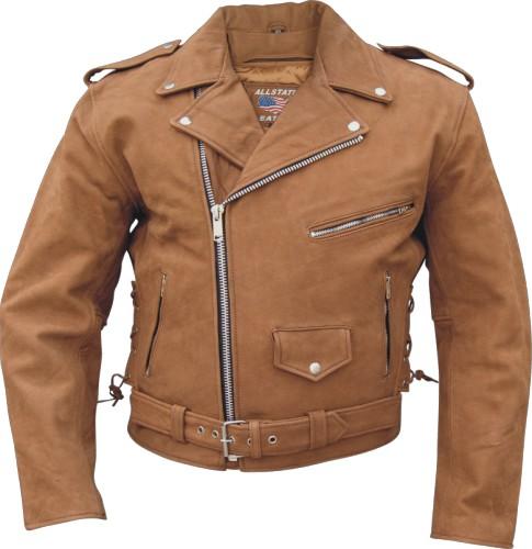 Men's Premium Brown Buffalo Motorcycle Jacket