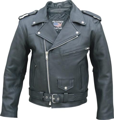 Authentic Men's Naked Cowhide Leather Jacket