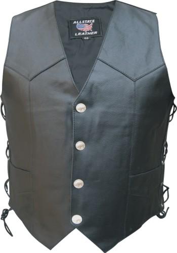 Side Laced Vest with Buffalo Rider Snaps