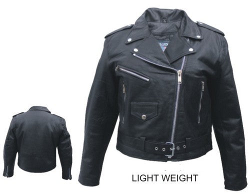 Classic Ladies Basic Motorcycle Jacket