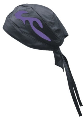 Skull cap with Purple Pro Flame