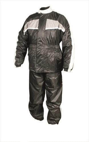 Men's Gray/Black Rain Rider Suit