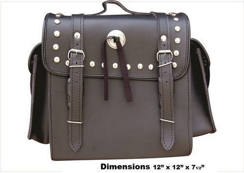 Classic Travel/Luggage Motorcycle Bag Studded