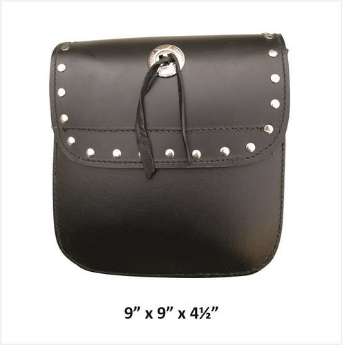 Medium Studded Sissy bar motorcycle leather Elite bag