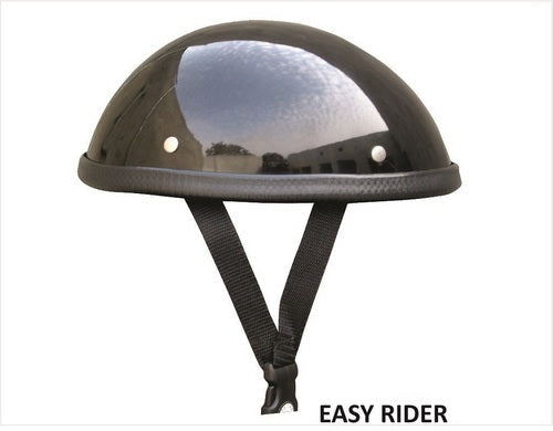 Easy Rider Glossy Novelty Helmet with Y Straps - Motorcycle Helmet for Style and Elite Safety