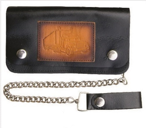 6.5 Inch Biker Chain Wallet with 6 pockets and Pro Truck