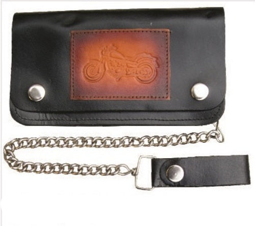 6.5 Inch Biker Chain Wallet with 6 pockets and Elite Motorcycle