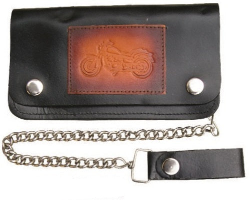 7.5 Inch Biker Chain Wallet with 5 pockets and Motorcycle Gear