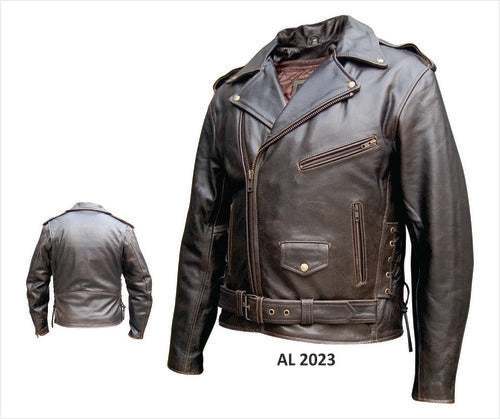 Classic Men's Retro Brown Buffalo Jacket