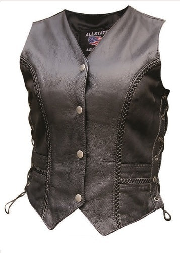 Braided Vest in Buffalo Leather Gear