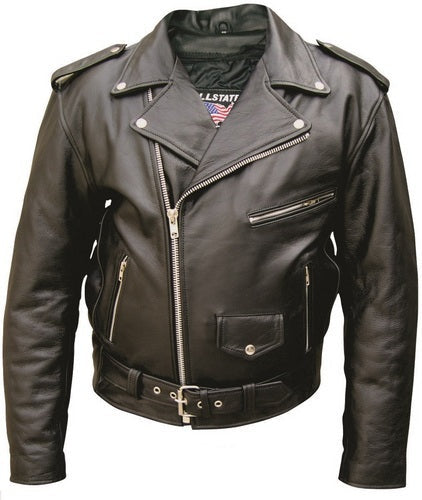 Classic Men's Split Cowhide Motorcycle Jacket