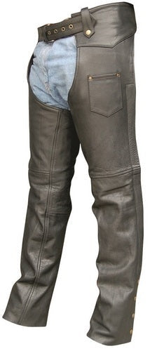 Plain Lined Chaps with Antique Rider Hardware