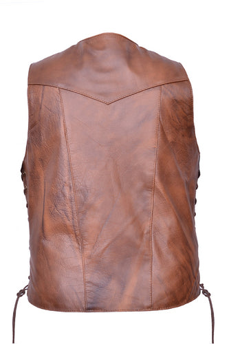 10 Pocket Brown Buffalo Rider Vest