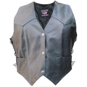 Ladies Side Laced Lambskin Pro Vest