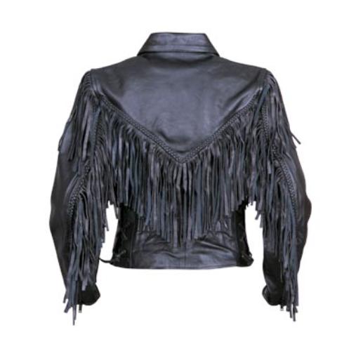 Ladies Fringed Cowhide Elite Jacket