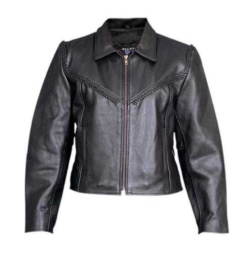 Ladies Braided Analine Cowhide Elite Jacket