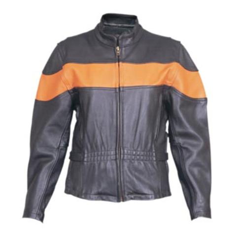 Ladies Vented Two-Toned Motorcycle Pro Jacket