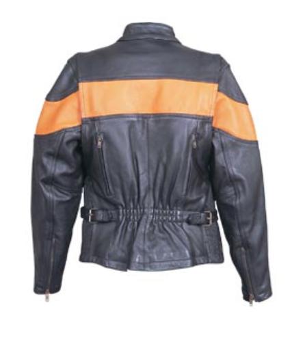 Ladies Vented Two-Toned Motorcycle Pro Jacket