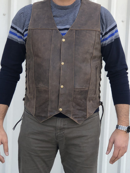 Rustic Brown Vintage Look Pro Vest