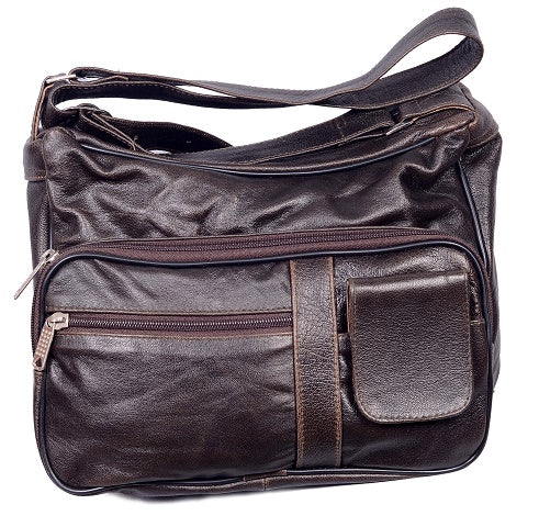 Ladies Premium Retro Brown Gun pocket shoulder bag