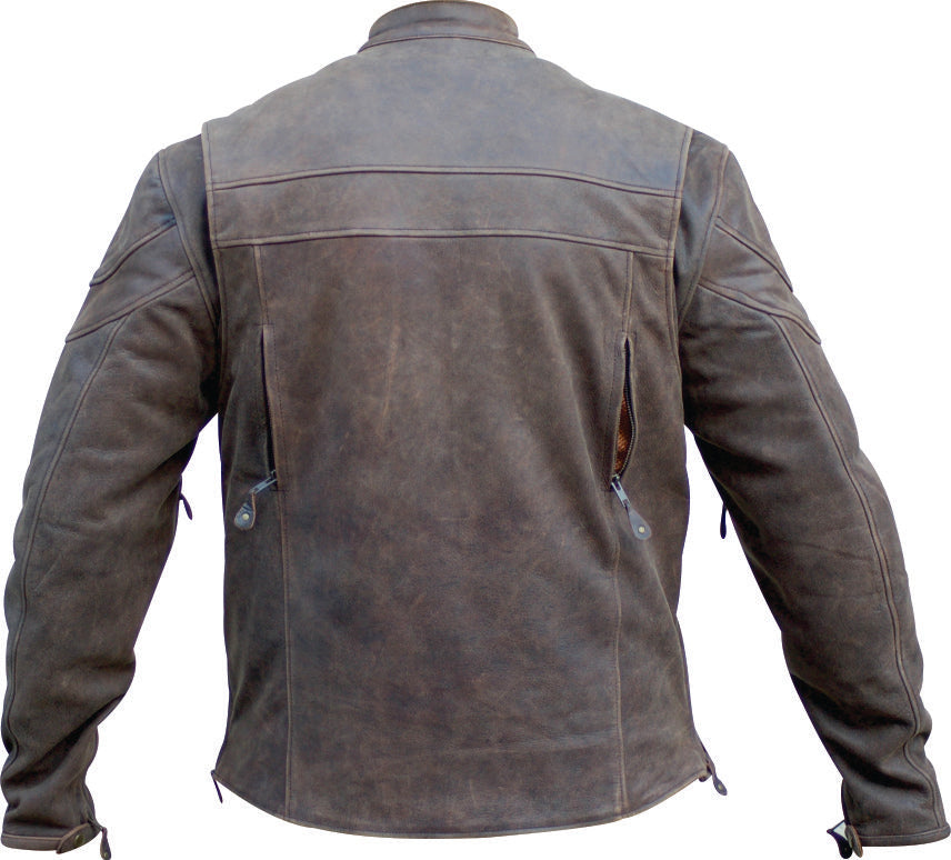 Men's Rustic Brown Buffalo Touring Elite Jacket