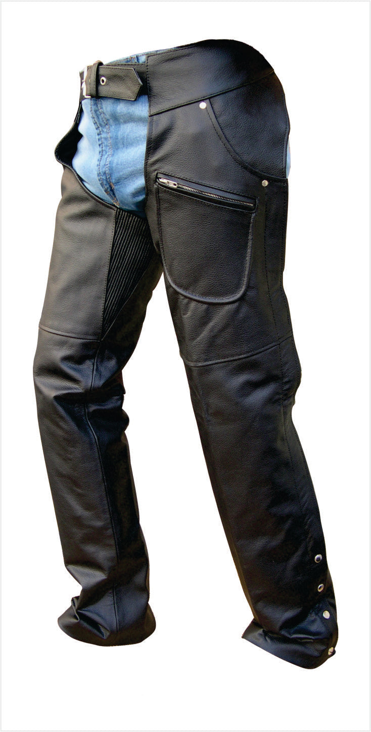 Chaps with V-shaped Spandex Elite (Cowhide)