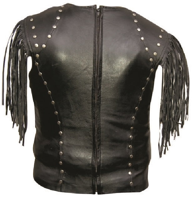 Chain-detail Halter Top with Fringed Shoulders Gear