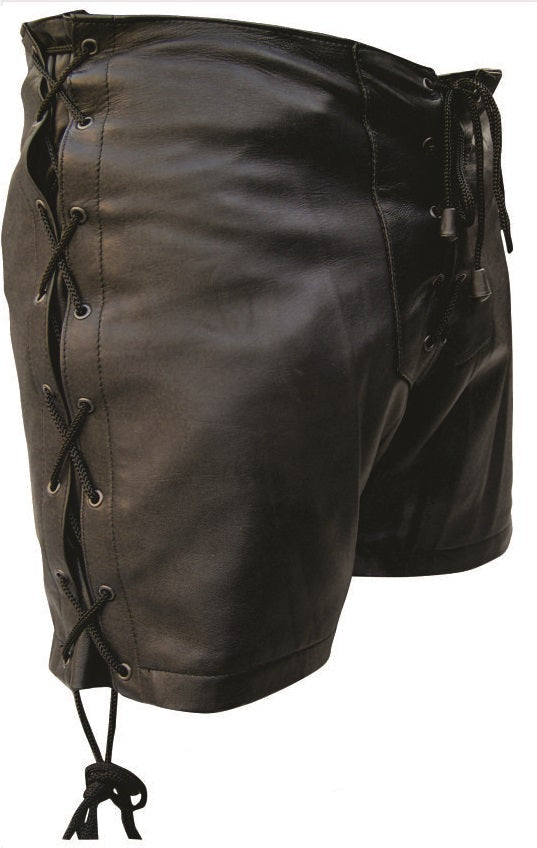 Lambskin Lace-Up Shorts for Pro Ladies