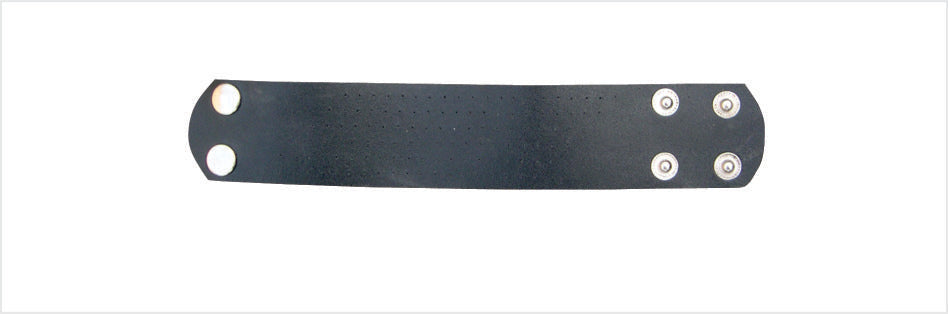 Classic Plain Leather Wristband